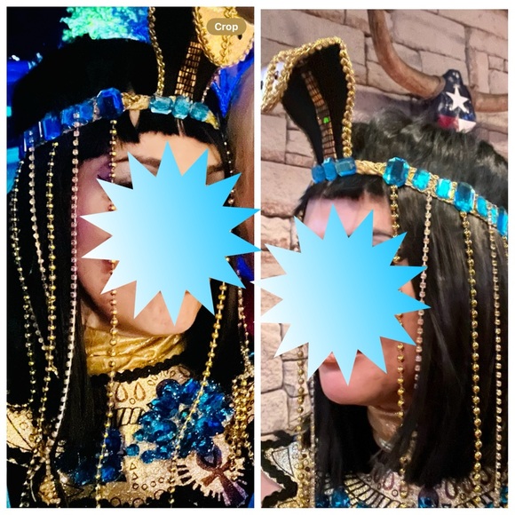 Queen Cleopatra Halloween costume with headpiece customized - Picture 7 of 10